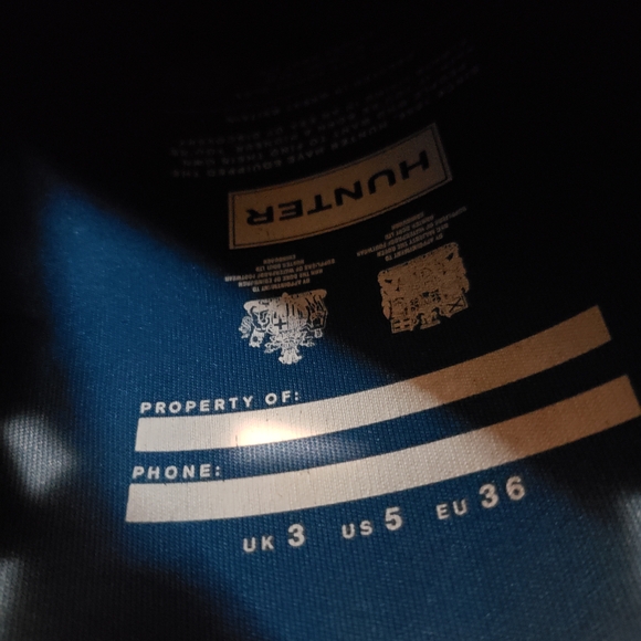 Hunter Glossy Teal Women's Rain Boots - Picture 3 of 4